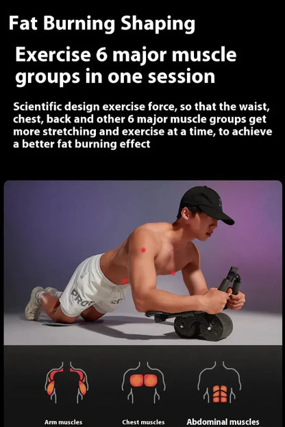 Rueda abdominal con rebote automático